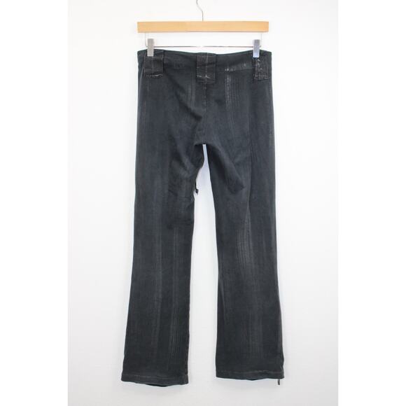 Vintage Y2K Freddy Gray Track Sweat Lounge Zipper Flare Pants Size M - Picture 5 of 8